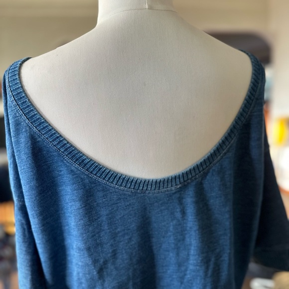 Slouchy off shoulder Sweatshirt - Picture 5 of 6